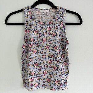 dELiA*s Women's Flowery Bodyfitted Cropped Tank Top